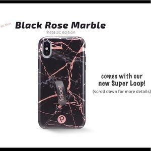 Loopy Original IPhone X Black/Pink Phone Case